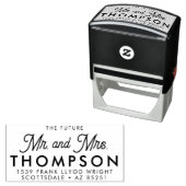Rücksendeadresse Future Mr. und Mrs. Modern Custom Permastempel (Beispiel)