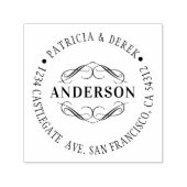 Rücksendeadresse geblüht permastempel (Design)