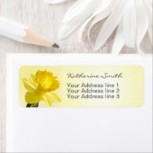 Rücksendeadresse Gelbes affodisches Bild und Strei (Insitu)