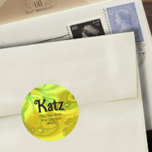 Rücksendeadresse Gelbgrün