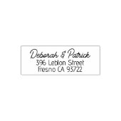 Rücksendeadresse Geschriebene Schreibschrift Permastempel (Design)