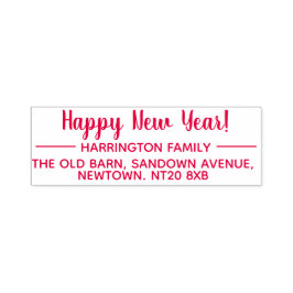 Rücksendeadresse glücklich Neujahr selbsterniedrig Permastempel