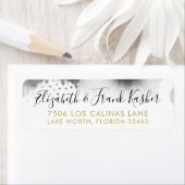 RÜCKSENDEADRESSE Gold Schwarz Graufarben (Insitu)