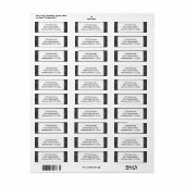 Rücksendeadresse Gold und Navy (Vorne)