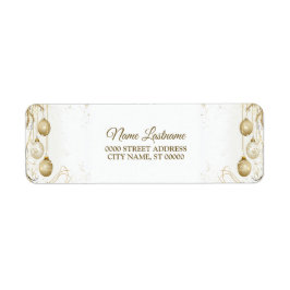 Rücksendeadresse Golden Ornament