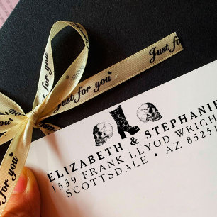 Rücksendeadresse Gothic Hochzeitskunst Permastempel