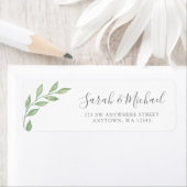 Rücksendeadresse Greenery Calligraphy (Insitu)