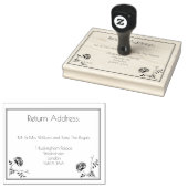 Rücksendeadresse Große Stange Gummistempel (Stempel)