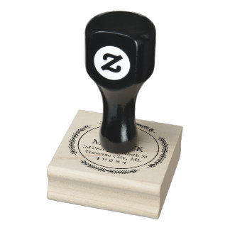 Rücksendeadresse Gummi Briefmarke Gummistempel