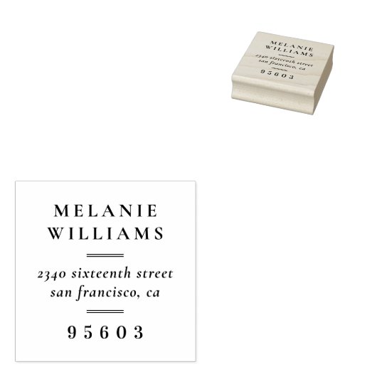 Rücksendeadresse Gummistempel (Stempel)