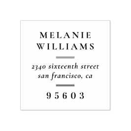 Rücksendeadresse Gummistempel