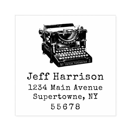 Rücksendeadresse Gummistempel (Prägung)