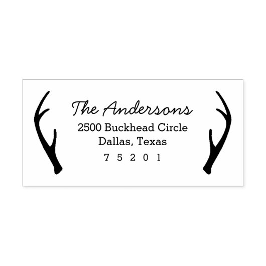 Rücksendeadresse Gummistempel (Prägung)