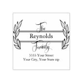 Rücksendeadresse Gummistempel (Prägung)