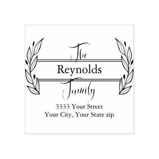 Rücksendeadresse Gummistempel (Prägung)