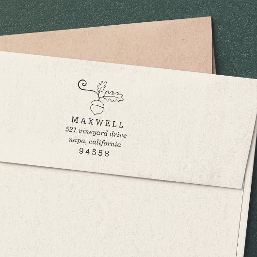 Rücksendeadresse Herbst Permastempel