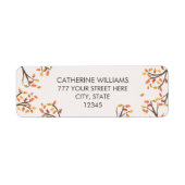 Rücksendeadresse Herbst Verfall Branchen (Vorne)