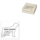 Rücksendeadresse hinzufügen Dog Rottweiler Gummistempel (Stempel)