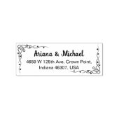 Rücksendeadresse, Hochzeit oder Familie Gummistempel (Prägung)