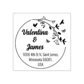 Rücksendeadresse, Hochzeit oder Familie Gummistempel (Prägung)