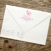 Rücksendeadresse Holiday Holly Berries Grüne Permastempel