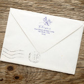 Rücksendeadresse Holiday Holly Berries Grüne Permastempel