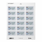 Rücksendeadresse Hot Chocolate Peppermint Sticks Adressaufkleber (Vorne)