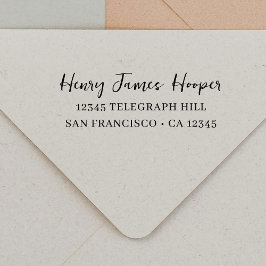 Rücksendeadresse Informeller Skripthandschriftname Permastempel