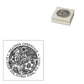 Rücksendeadresse Jugendstil-Design Briefmarke Gummistempel (Stempel)