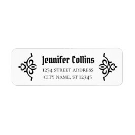 Rücksendeadresse Jugendstil-Ornament CC1141
