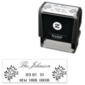 Rücksendeadresse Kautschuk Briefmarke, benutzerdef Permastempel (Beispiel)