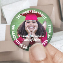 Rücksendeadresse, Klassenjahr und Foto Abschluss