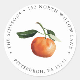 Rücksendeadresse Klassischer Rundaufkleber Runder Aufkleber