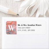 Rücksendeadresse-Label für künstlerisches Boho Cor (Insitu)