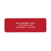 Rücksendeadresse-Label in Berry (Vorne)