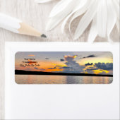 Rücksendeadresse Label Oconee Sunset Design (Insitu)