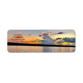Rücksendeadresse Label Oconee Sunset Design (Vorne)