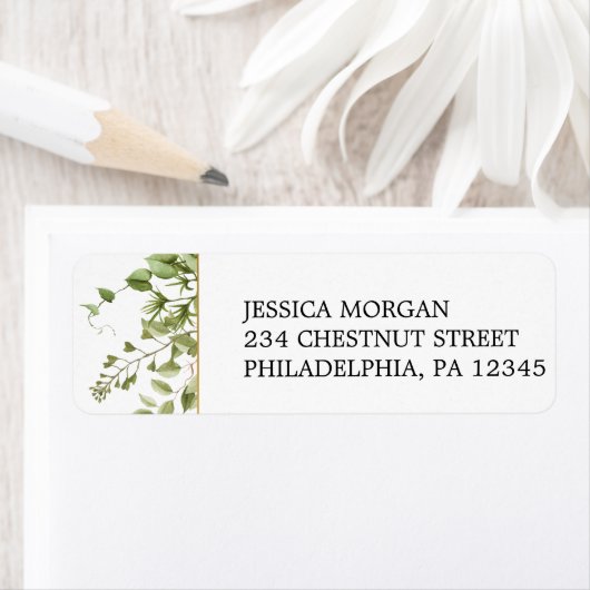 Rücksendeadresse Label Waldland Greenery (Insitu)