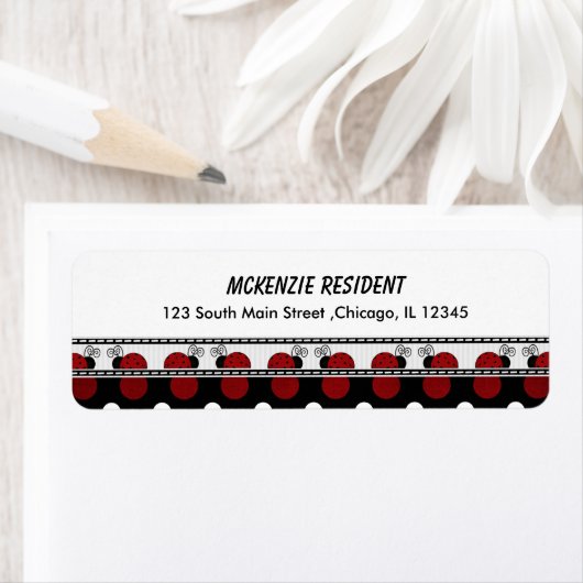 Rücksendeadresse Lady Bug (Insitu)