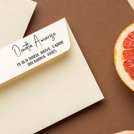 Rücksendeadresse Lässige Minimalistische Kalligrap Permastempel