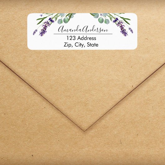 Rücksendeadresse Lavendel Veilchen