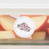 Rücksendeadresse Lavender Watercolor Etiketten (Befestigt)