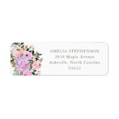 Rücksendeadresse Lilac und Pink Floral Bouquet (Vorne)