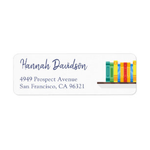 Rücksendeadresse Lover Librarian Bibliophile
