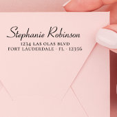 Rücksendeadresse Minimalistisch Elegante Persönlic Permastempel