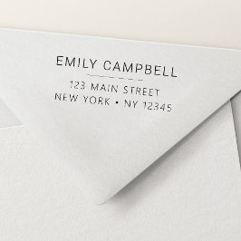 Rücksendeadresse Minimalistisch Moderne Beruflich Permastempel