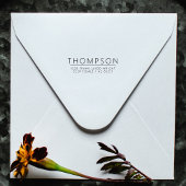 Rücksendeadresse Minimalistisch Moderne Hochzeit m Permastempel