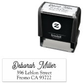 Rücksendeadresse Minimalistisch Moderner Name Permastempel (Beispiel)