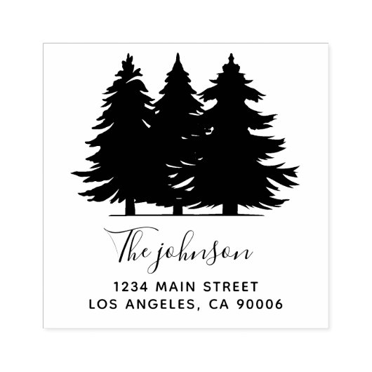 Rücksendeadresse mit benutzerdefinierten Familienn Gummistempel (Prägung)