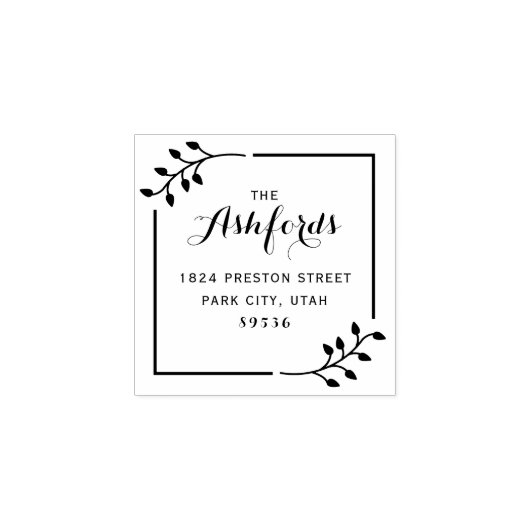 Rücksendeadresse mit benutzerdefinierten Familienn Gummistempel (Prägung)